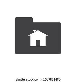 Home icon vector for web design in a flat style