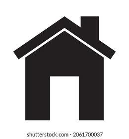 Icono del hogar - vector,Casa aislada en fondo blanco.
