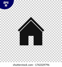 Home icon vector.House symbol.Real estate sign illustration