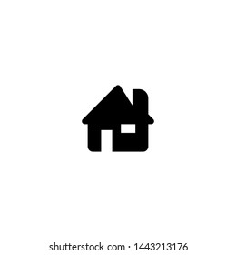 Home icon. Web home page symbol. Business card sign