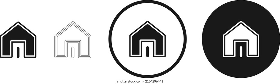 icono del hogar. conjunto de iconos web . colección de iconos plano. Ilustración vectorial simple.