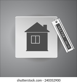 home icon web sign. eps10 vector