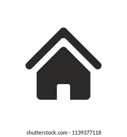 Home Icon Vector Black White Series Stock Vector (Royalty Free) 1420063730