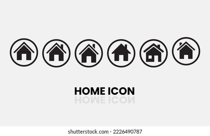 Icono de inicio para sitio web y diseño