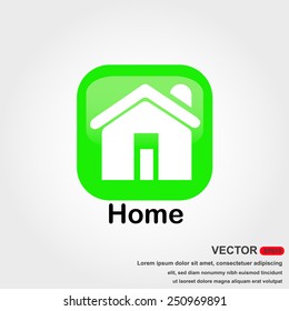 home icon with white background
