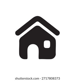 Startseite Symbol mit Fenster und Tür