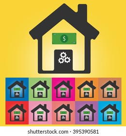 home icon, work at home will get money too 
