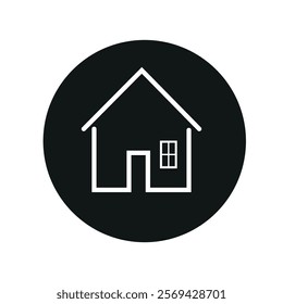 Home icone vector art design silhouette illustration