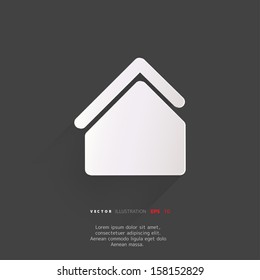 home icon,flat design