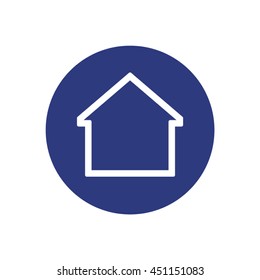 Home  icon.Flat design.