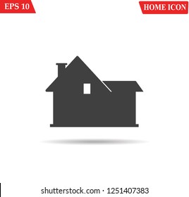 Home icon.House vector flat icon 