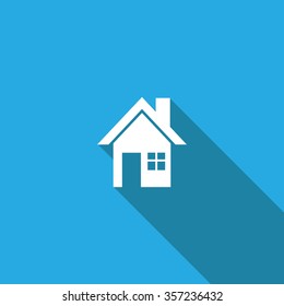 home icon,long shadow