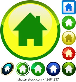 Iconos de inicio. Conjunto de elementos gráficos.