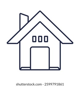 home icons isolated on White Background. Flat style design
