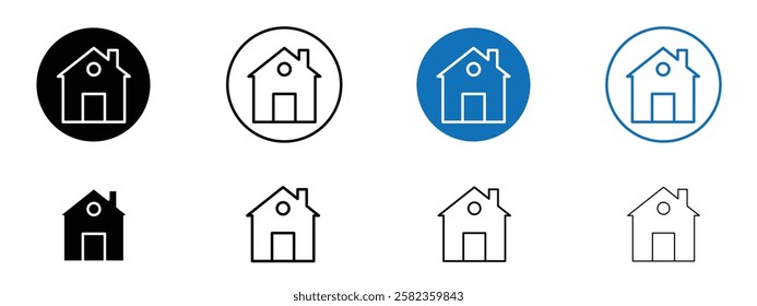 Home icons pack vectors for app and web ui designs