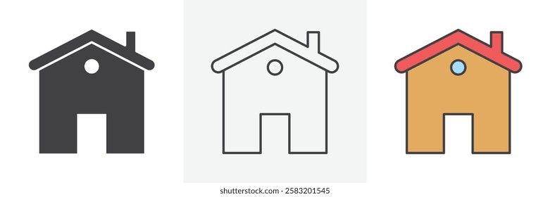 Home icons pack for website designs