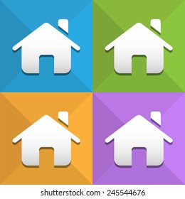Home icons set great for any use. Vector EPS10.