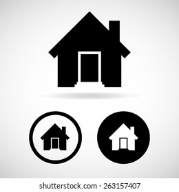 home icons set great for any use. Vector EPS10.