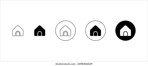 Home icons set, house icon symbol, real estate objects and houses vector icon, simple home icon 
