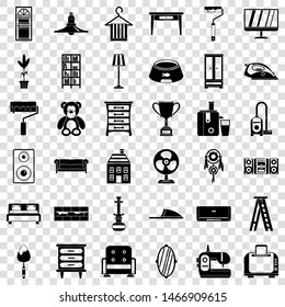 Home icons set. Simple style of 36 home vector icons for web for any design