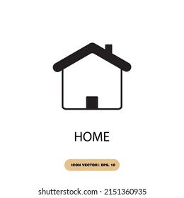 símbolos de iconos de casa elementos vectores para web infográfica