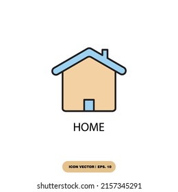 símbolos de iconos de casa elementos vectores para web infográfica