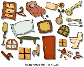 Home Icons - Vector