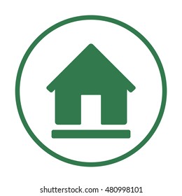 Home  icon,vector. Flat design.