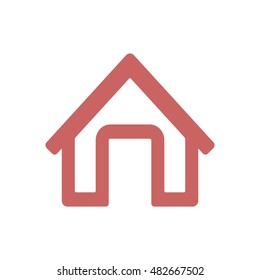 Home  icon,vector. Flat design.