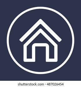 Home  icon,vector. Flat design.