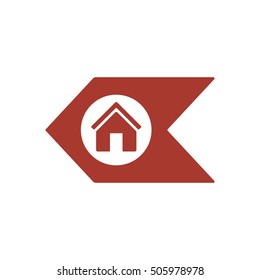 Home  icon,vector. Flat design.