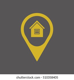  Home  icon,vector. Flat design.