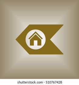 Home  icon,vector. Flat design.