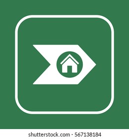 Home  icon,vector. Flat design.