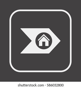 Home  icon,vector. Flat design.