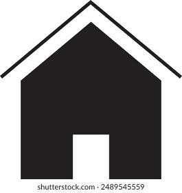 Icono de Inicio, Ilustración vectorial. Ilustración aislada en el fondo blanco, Vector de la casa Eps10.