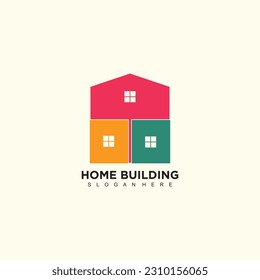 Home illustration concept logo design