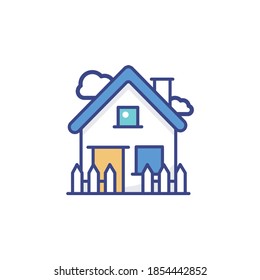 Home illustration style icon. EPS 10 file
