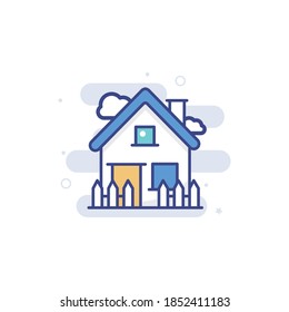 Icono vectorial de estilo de ilustración propia.