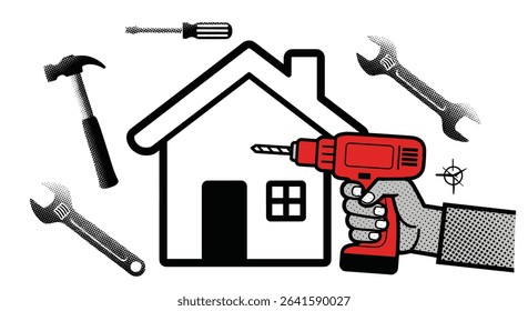 Home Improvement Essentials Tools Equipment for House Fix Repair Renovation Projects