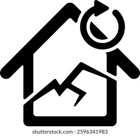 home improvement icon black and white