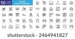 Home Improvement icon set with fresh paint, new flooring, modern lighting, updated kitchen, insulation, and energy-efficient.