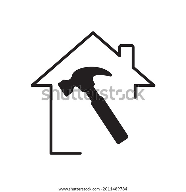 Home Improvement Icons Symbol Vector Elements Stock Vector (Royalty ...