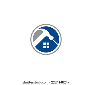 Home Improvement logo. House Renovation symbol. Vector logo design template