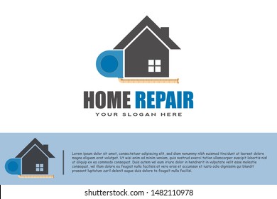 home improvement logo. housing repairs signs or symbols. vector illustration elements