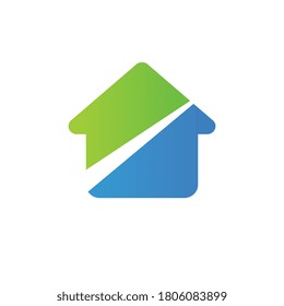 Home improvement logo icon design template elements, abstract house symbol - Vector