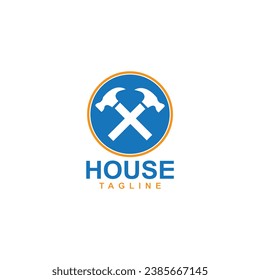 Home improvement logo vector. Home repair logo