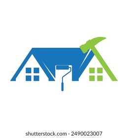Home improvement logo vector. Home repair logo
