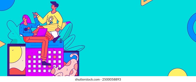 Home indoor character scene flat vector concept operation hand drawn illustration
