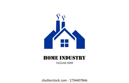 Home industry logo template vector design illustration